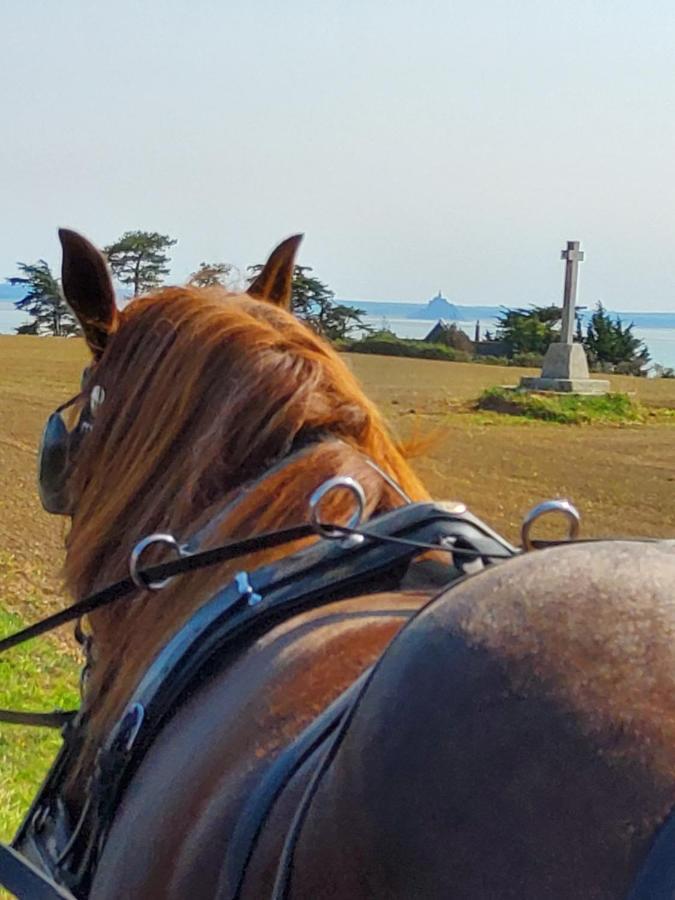 Chez Jollyjune, A Moins D'Une Heure Du Mont Saint Michel Champeaux Buitenkant foto